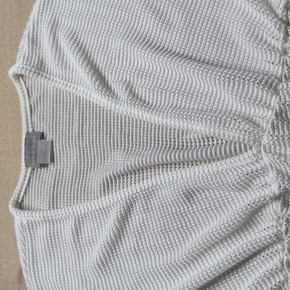 White Knit Cover-Up Dress Size Small - Picture 3 of 6